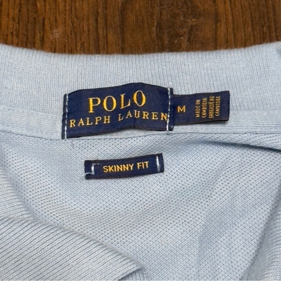 Polo Ralph Lauren Big Pony Skinny Fit Short Sleeve Polo Top Size Medium Women - Picture 5 of 9
